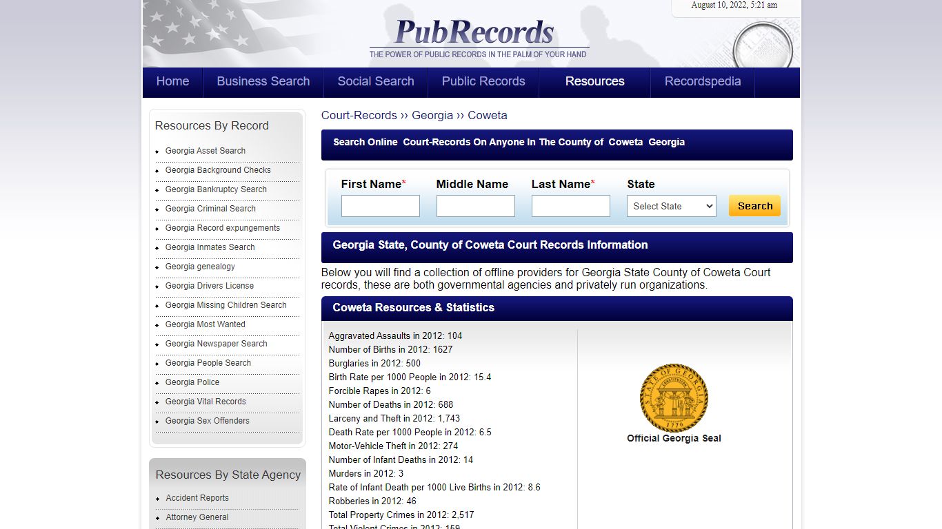 Coweta County, Georgia Court Records