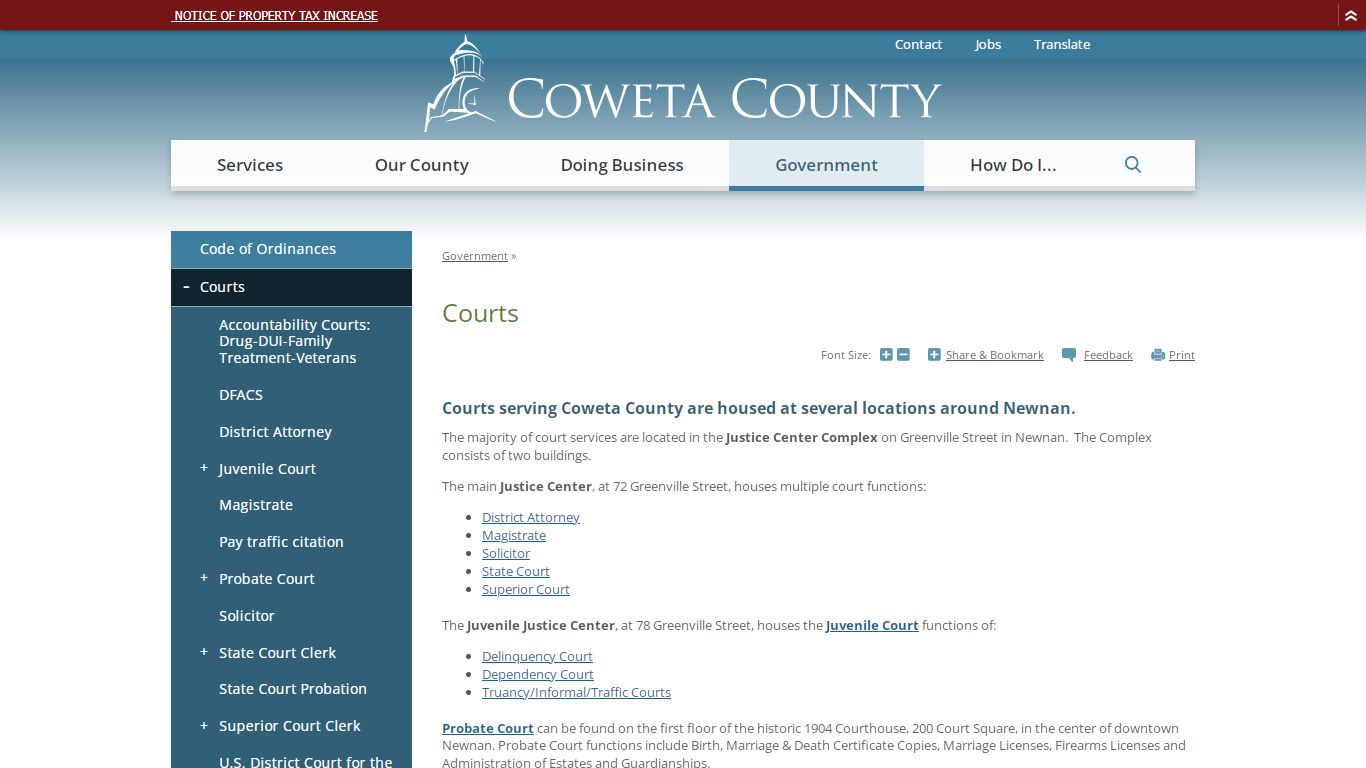 Courts | Coweta County, GA Website